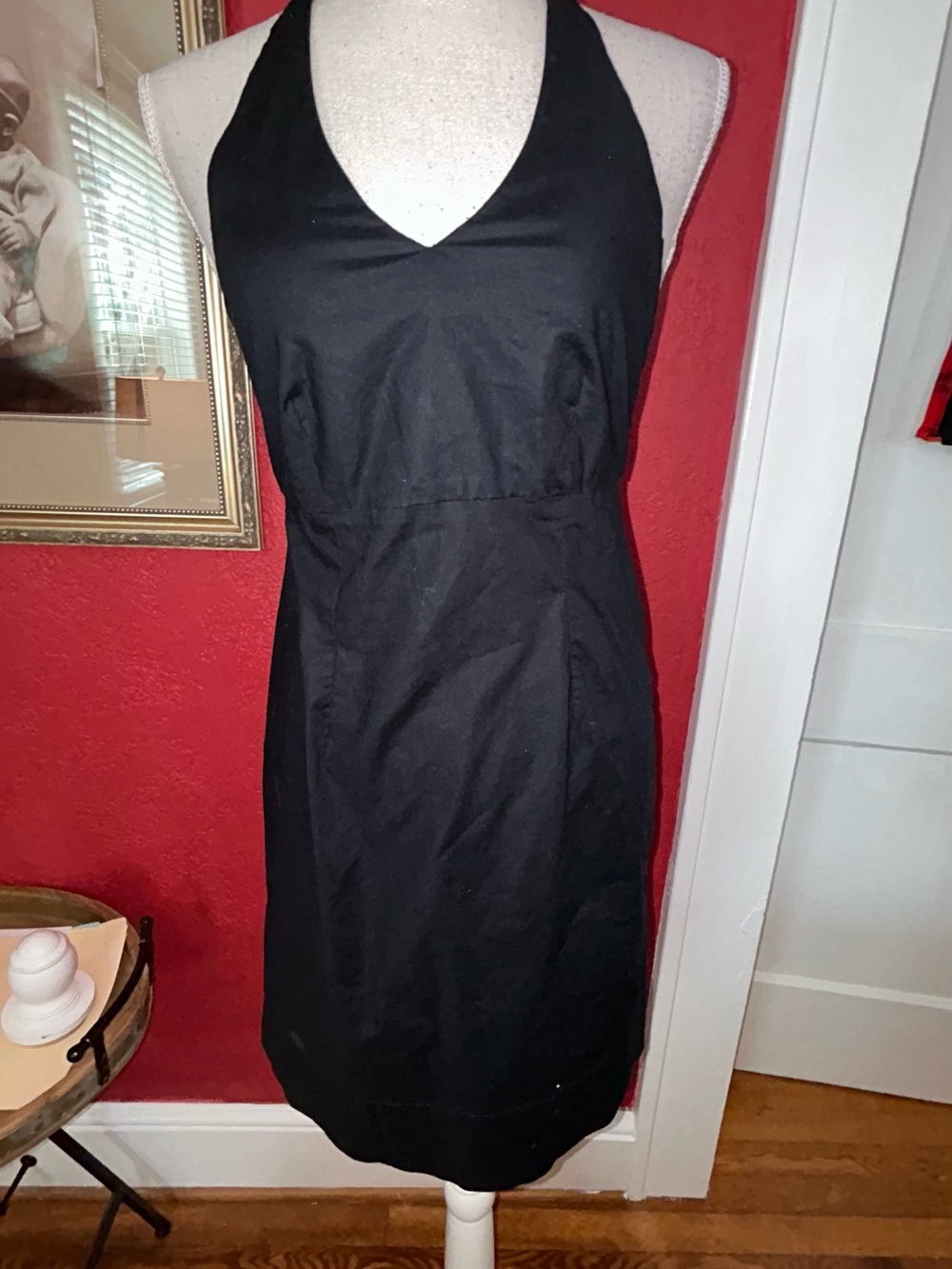 Classic Black Halter Dress from Gap size 1 zips  in back
